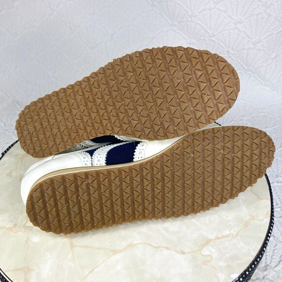 Walter Genuin Golf Shoes Women 10.5 White Black Leather Brogue Net Sporty Oxford - Picture 8 of 14